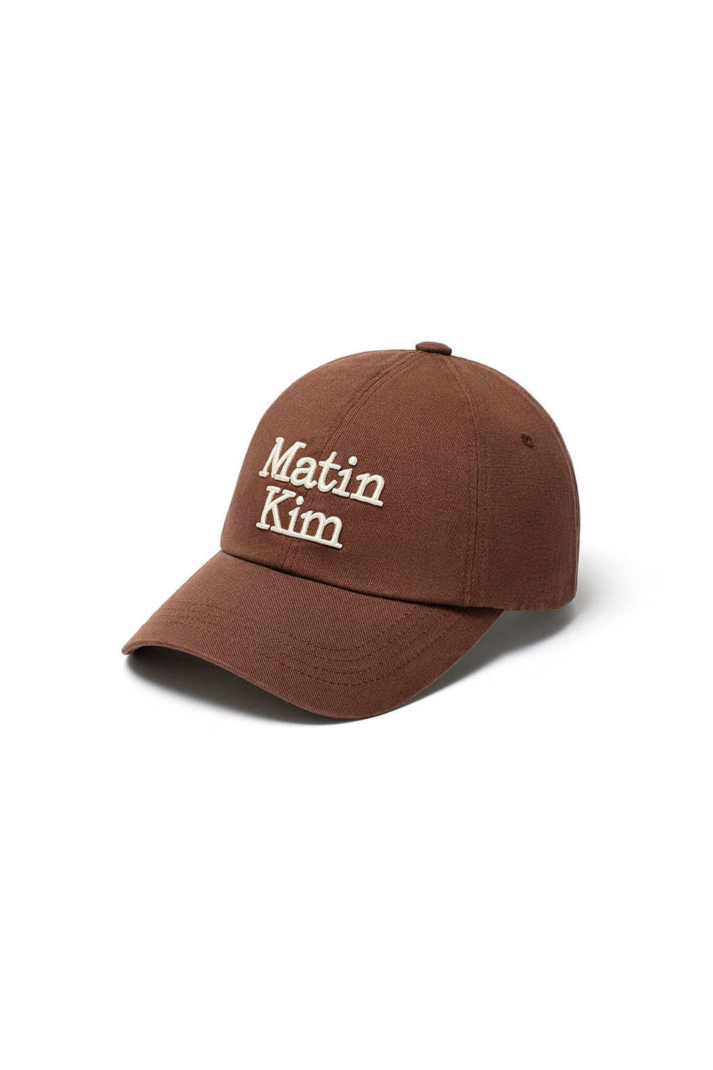 [matinkim] MATIN VOLUME LOGO BALL CAP IN BROWN
