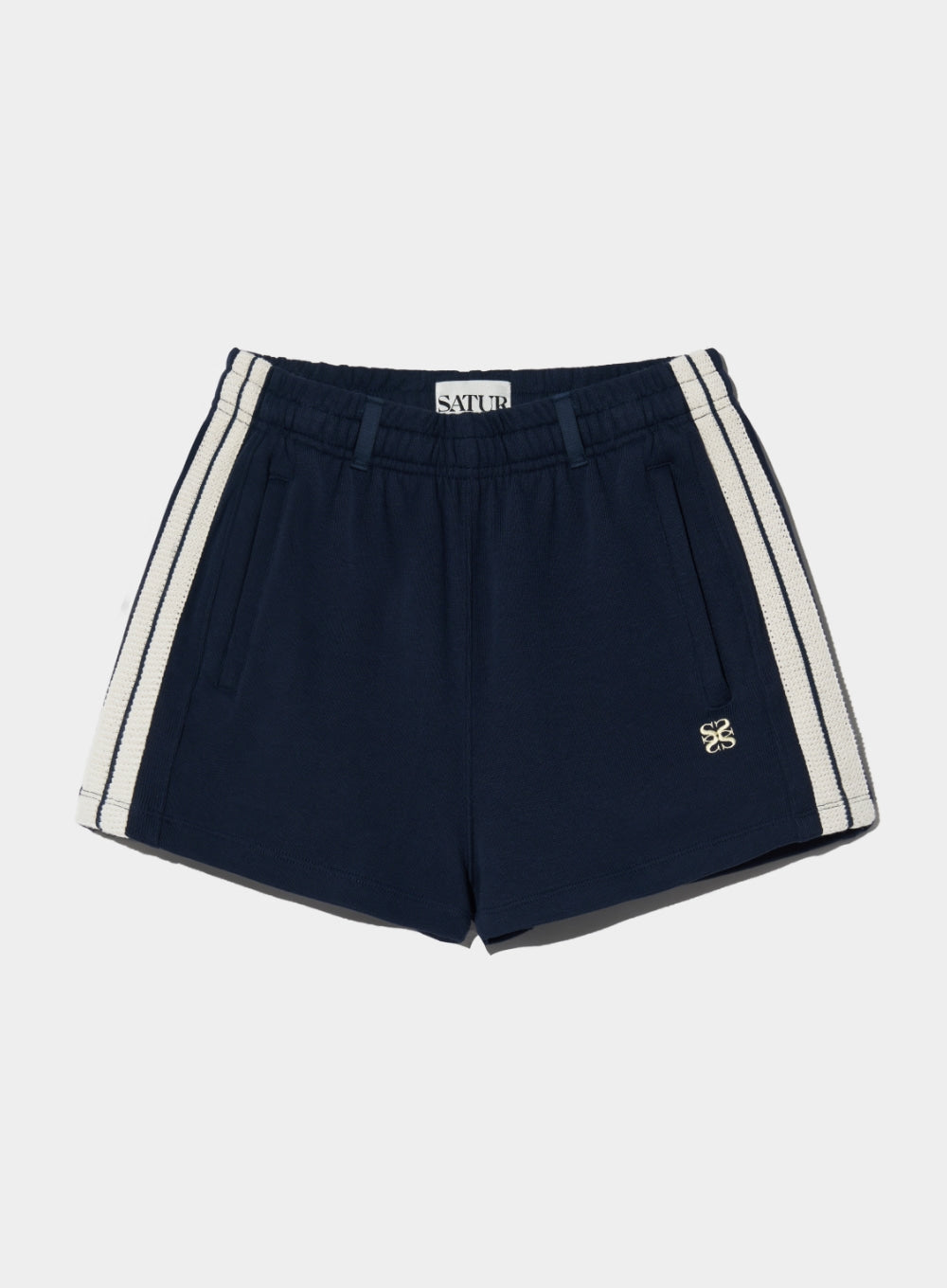 [satur] (W) Lawton All Day Track Shorts - Classic Navy