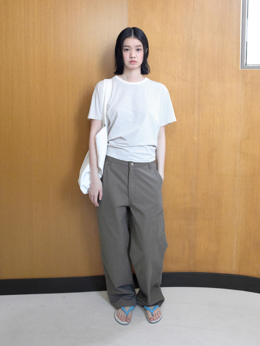 Low Classic Lc Striped Basic Tee Ivory