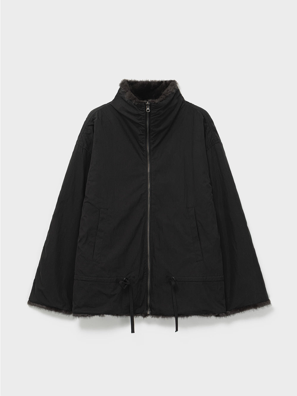 Low Classic Reversible Fur Jumper Black