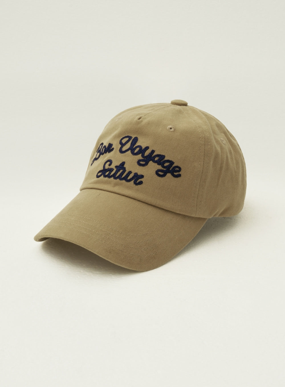 [satur] Bon Voyage 5 Panel Ball Cap - Beige
