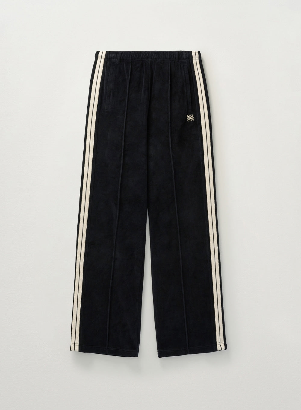 [satur] (W) Lawton Velour Track Pants - Black
