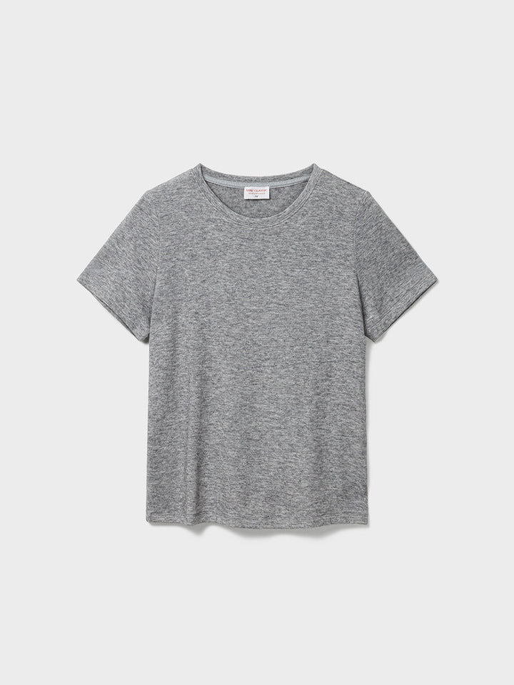 Low Classic Half Sleeve Wool Blend T-Shirts Grey