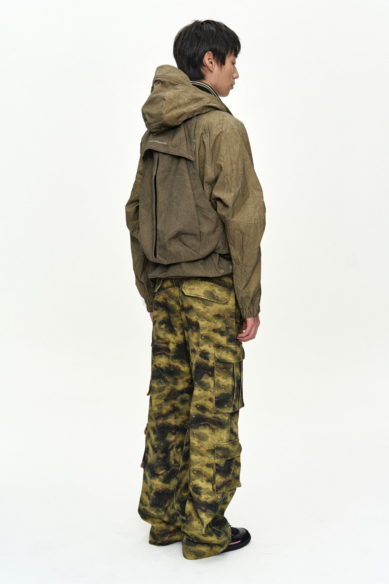 Andersson Bell Tie-Dyed Vest Backpack Khaki)