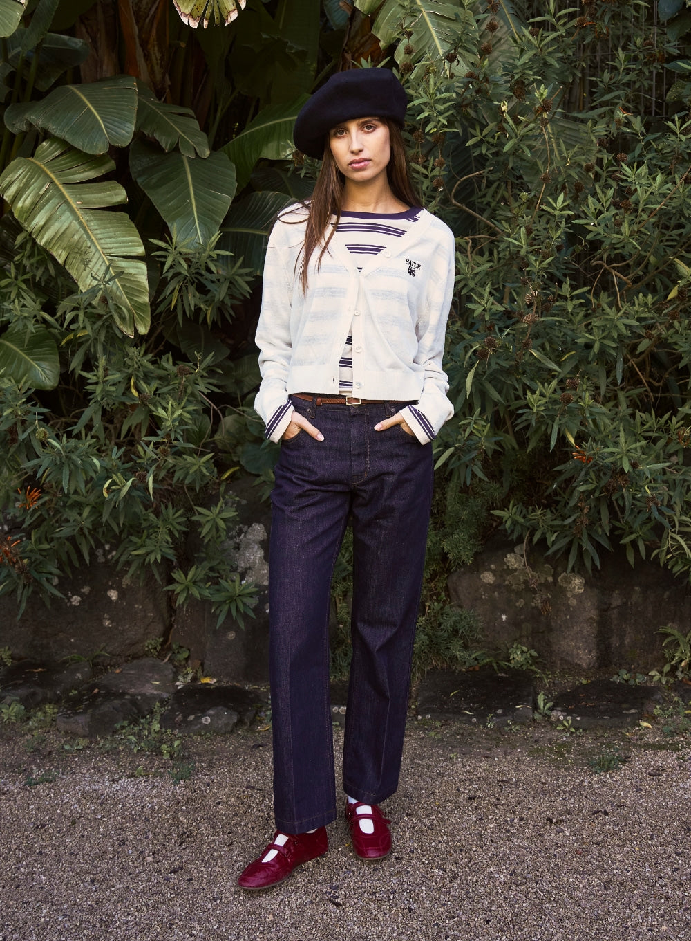 [satur] 1/28 Pre-order Delivery (W) Classic Nonfade Straight Denim Pants - Indigo