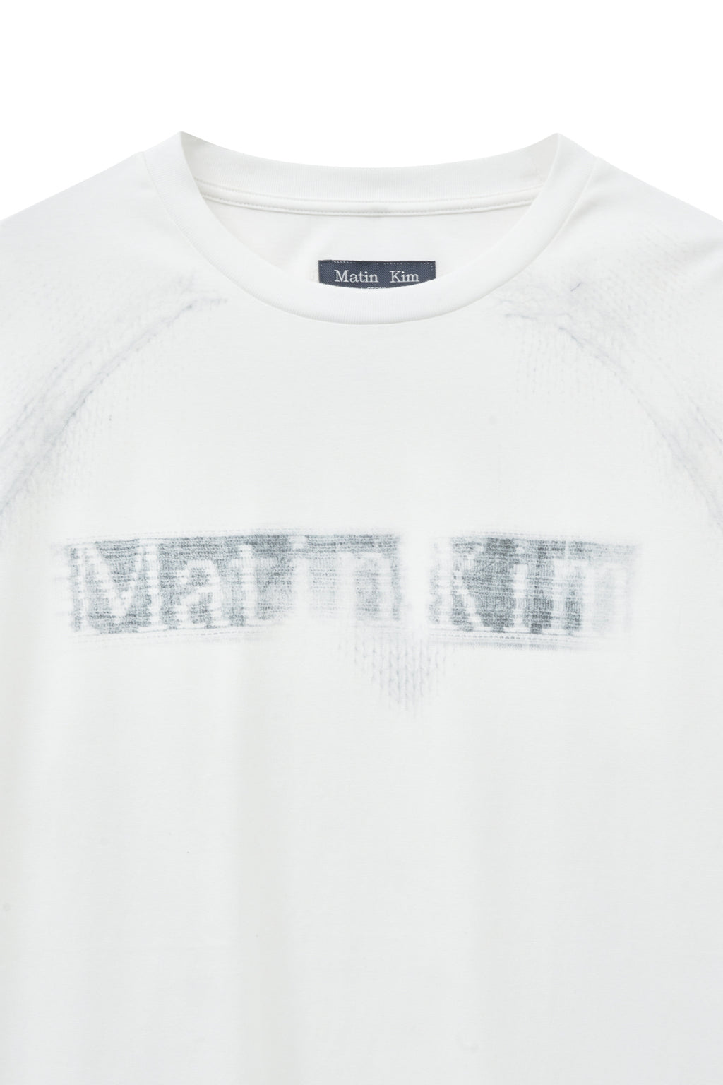 [matinkim] JACQUARD GRAPHIC LONG SLEEVE TOP FOR MEN IN WHITE