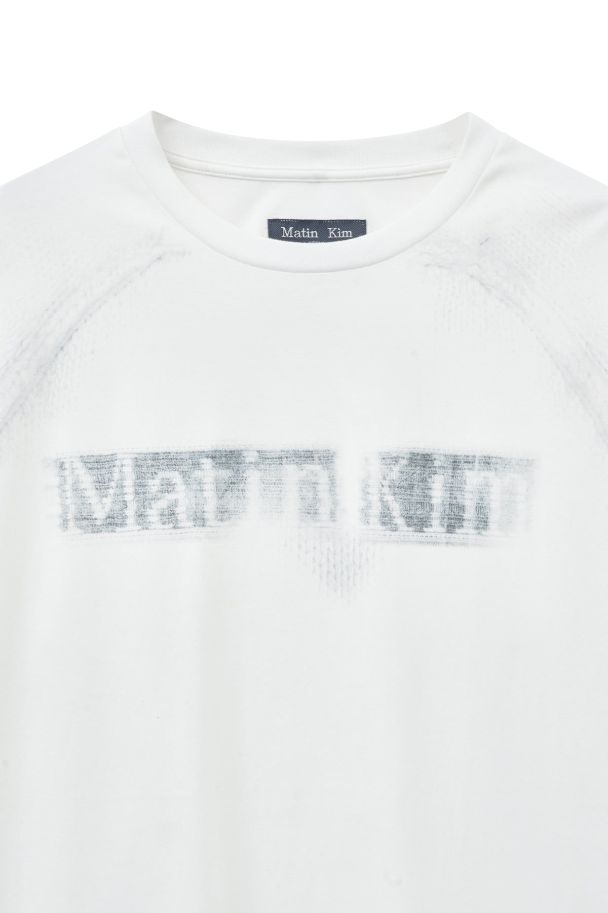 [matinkim] JACQUARD GRAPHIC LONG SLEEVE TOP FOR MEN IN WHITE