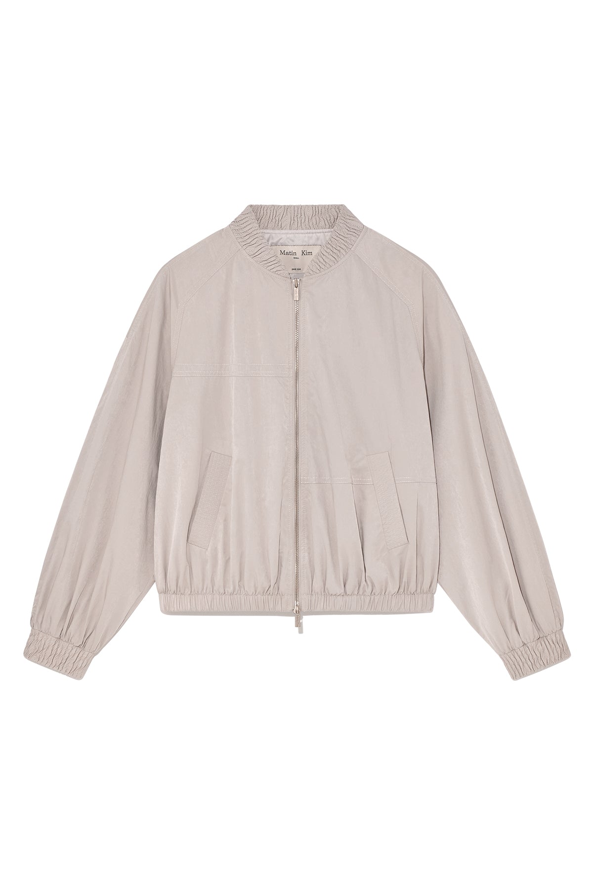 Matinkim Washed Volume Bomber Jumper IN Light Pink
