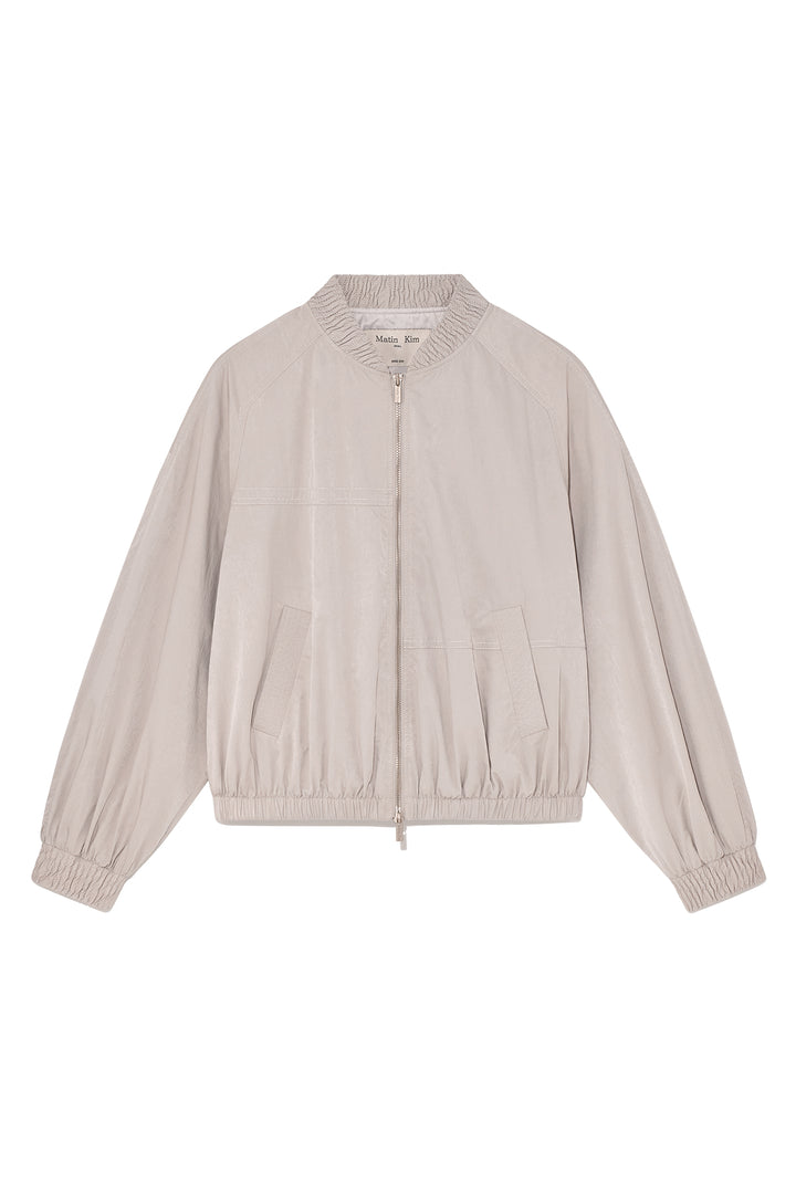 Matinkim Washed Volume Bomber Jumper IN Light Pink