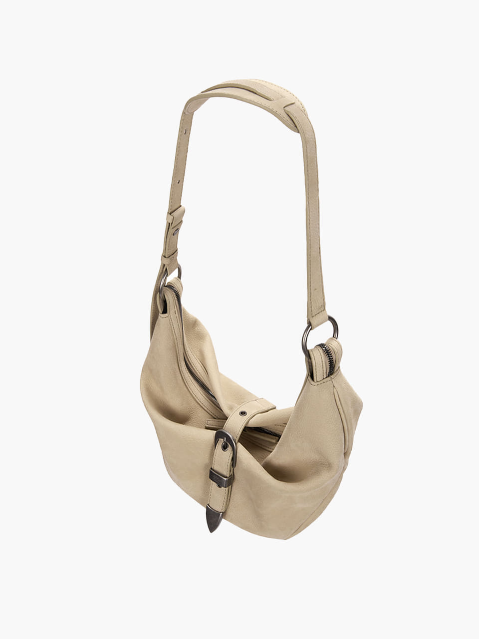 Margesherwood Belted Hobo Medium nude nubuck