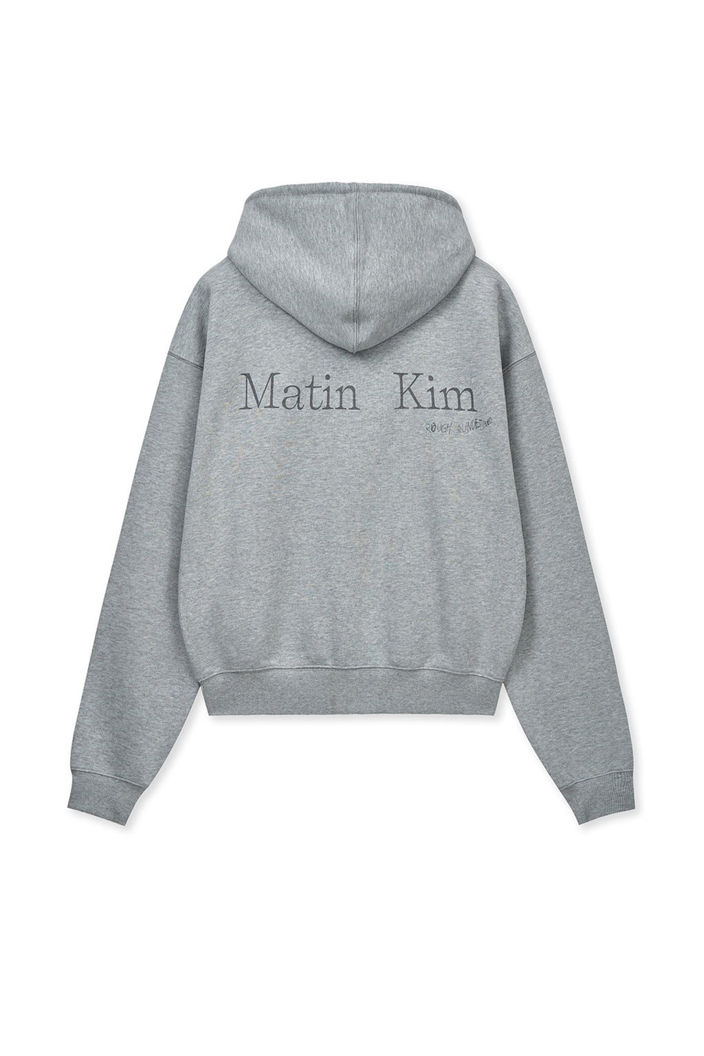 Matinkim Back Logo Essential Hoody Zip UP IN Grey