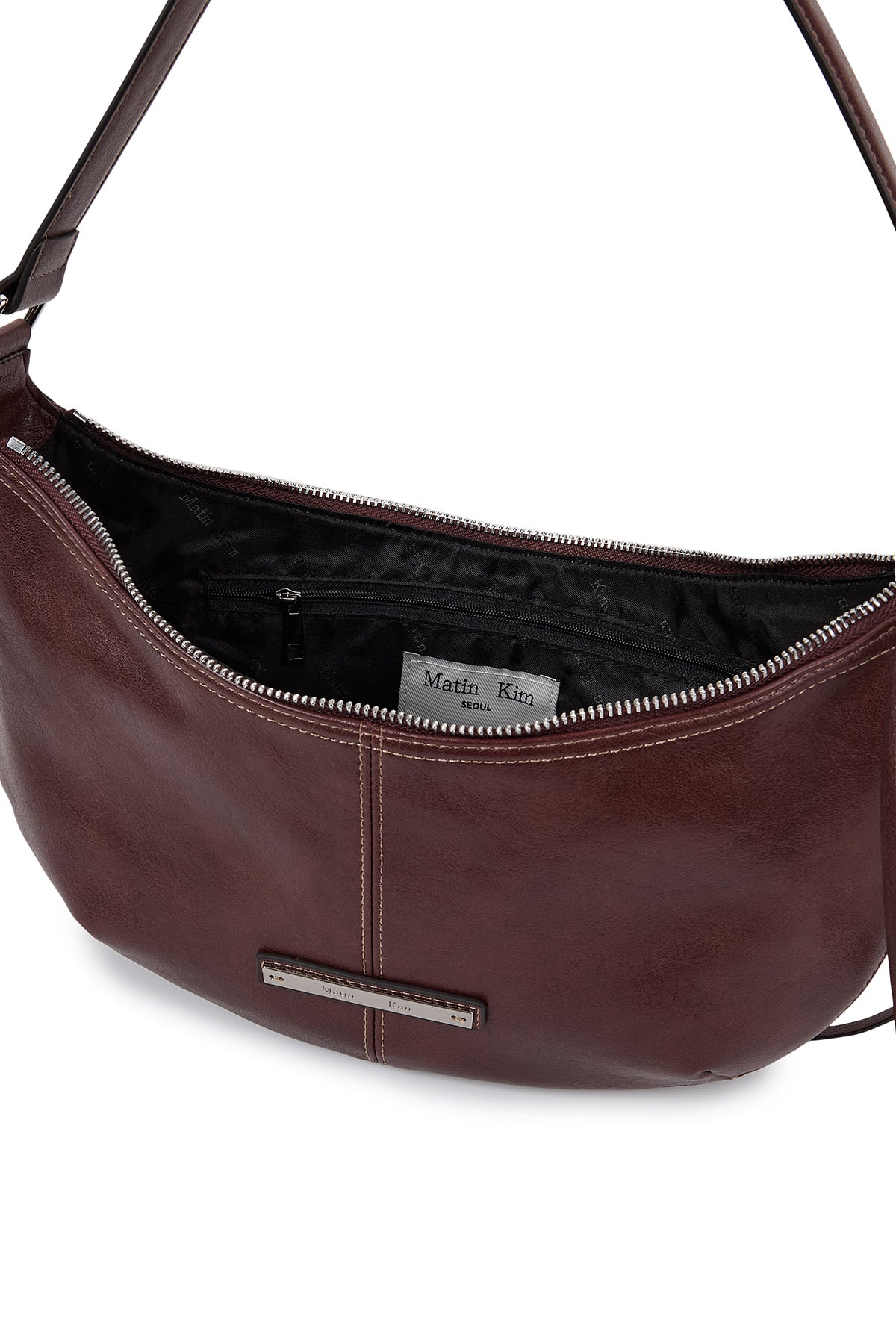[matinkim] MOONLINE ARC HOBO BAG IN BROWN