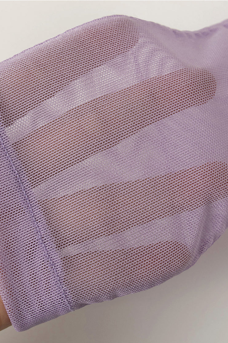 Overdueflair Mesh Socks Lavender