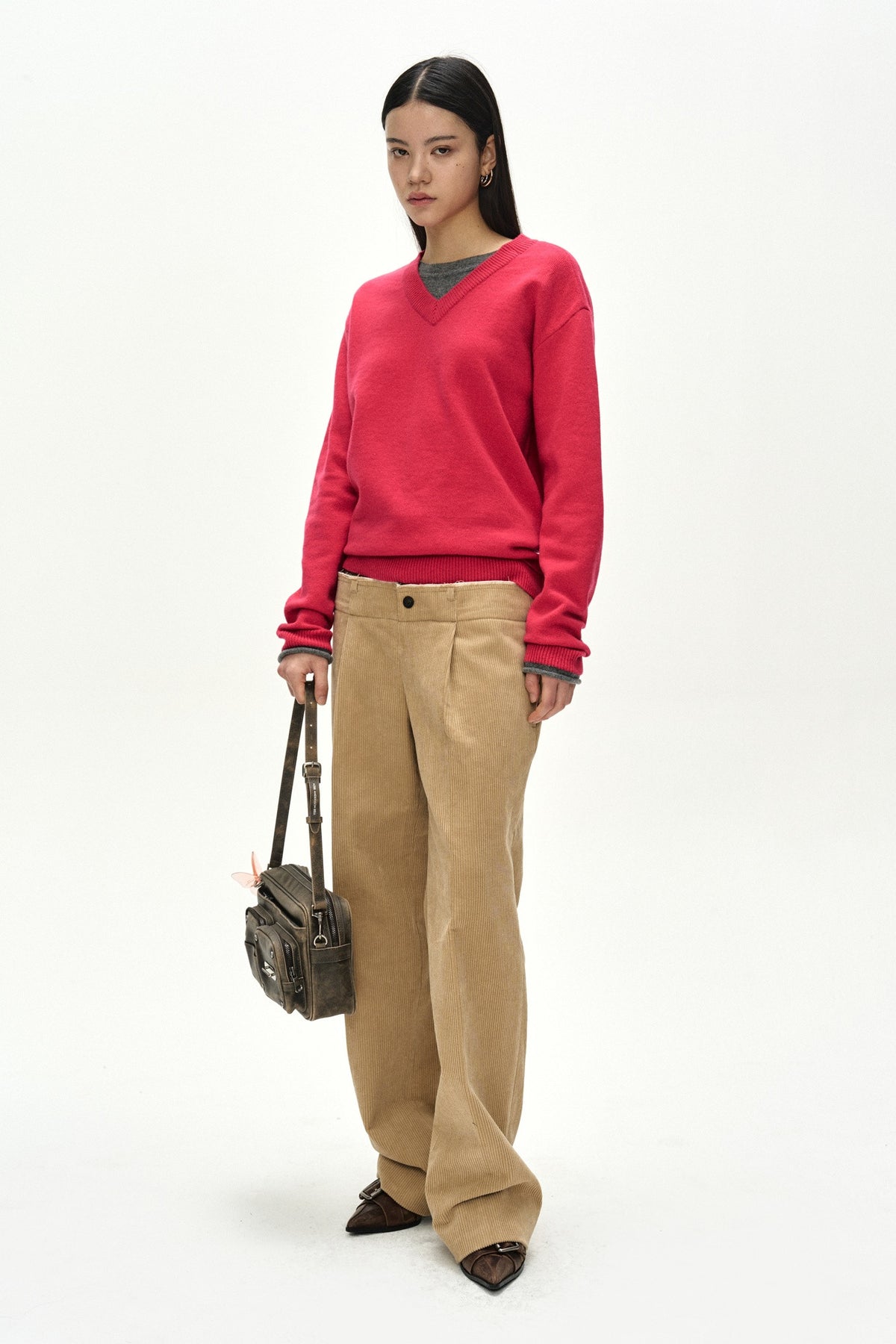 Andersson Bell Unisex Layered V-Neck Sweater