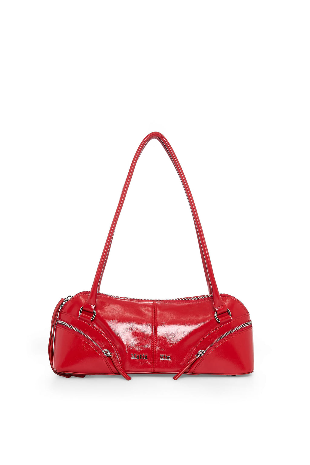 [matinkim] Curve Zip Baguette Bag IN Red