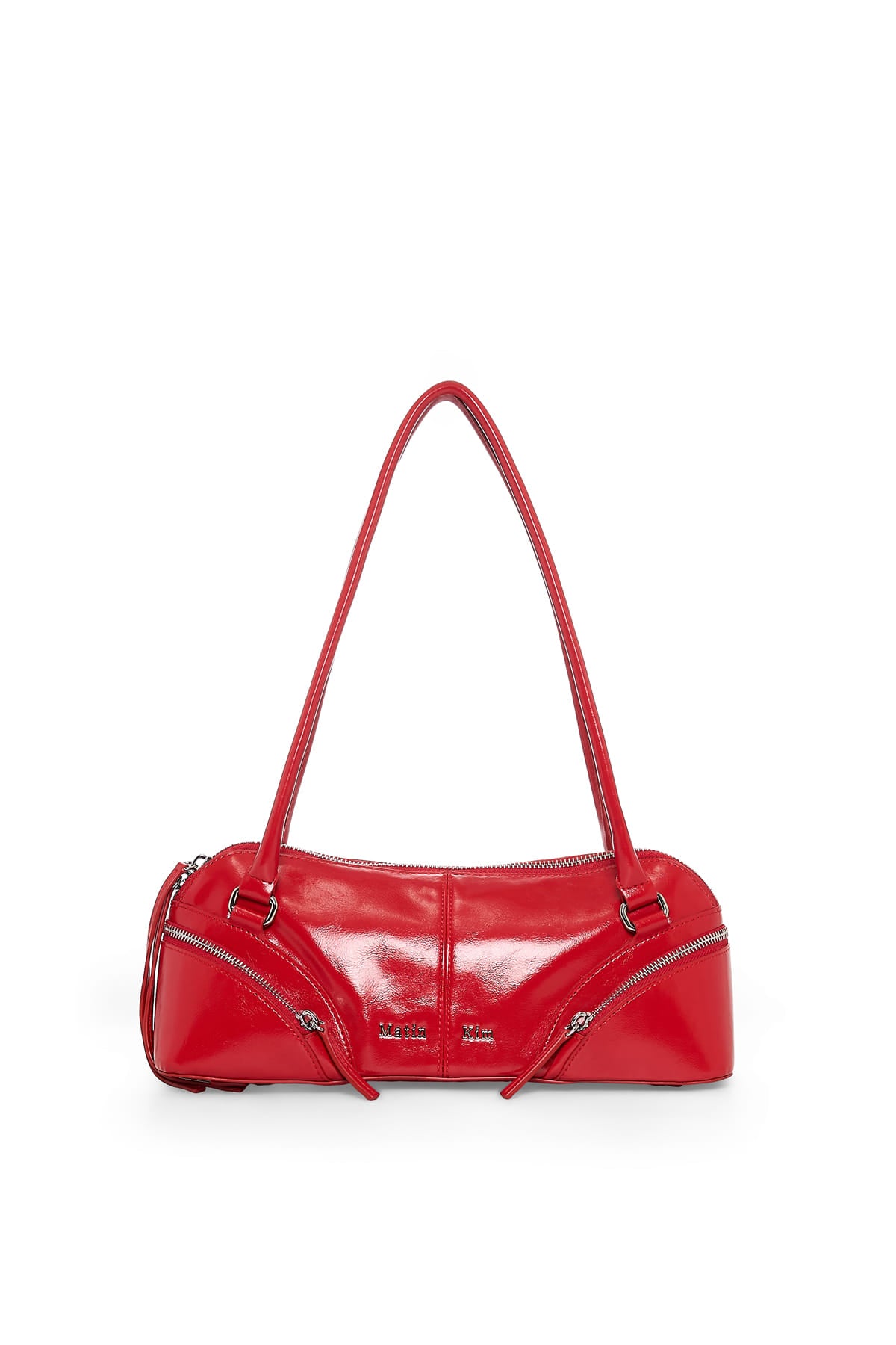 [matinkim] Curve Zip Baguette Bag IN Red