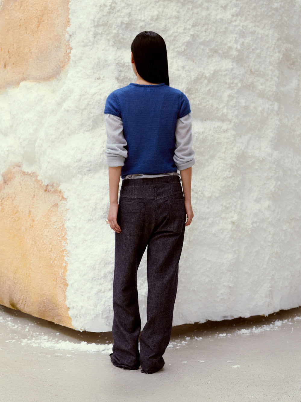 Low Classic Short Sleeve Knit Top Blue