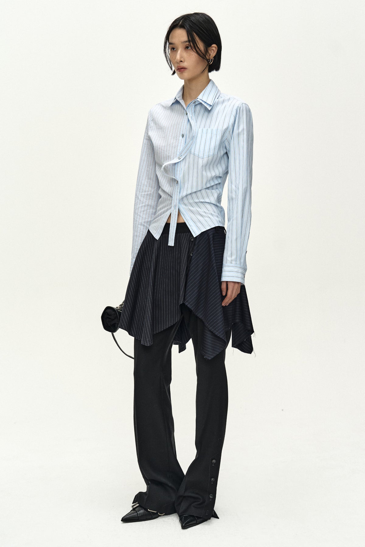 Andersson Bell Split-Stripe Contour Shirt