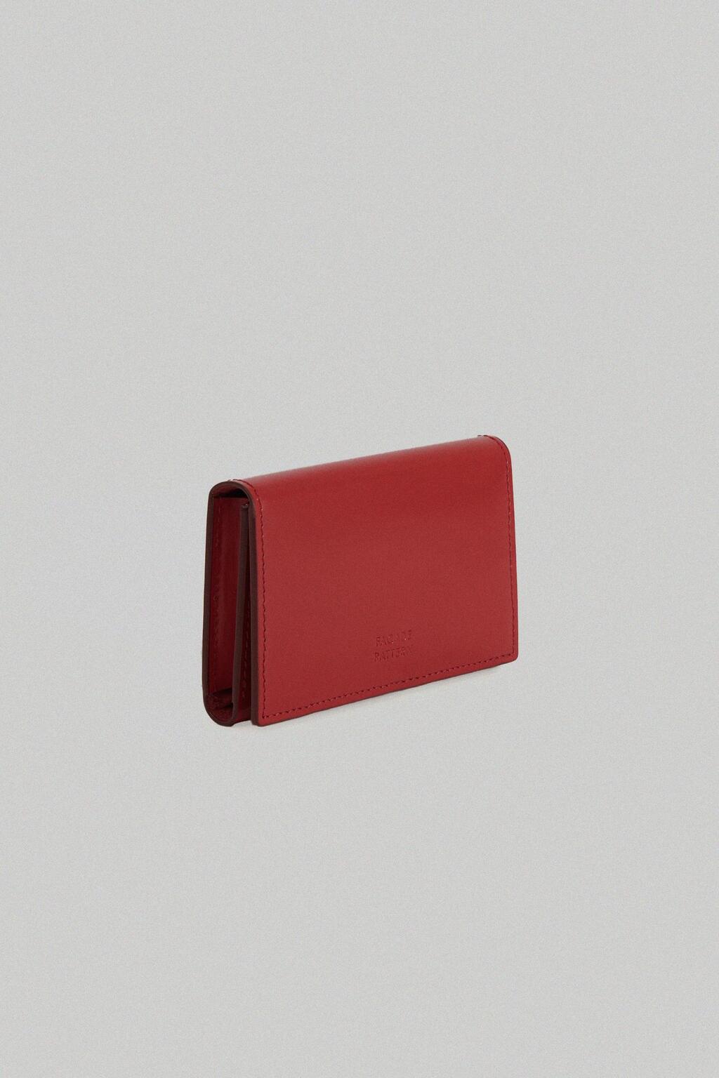 Facade Pattern Classic Card Wallet red