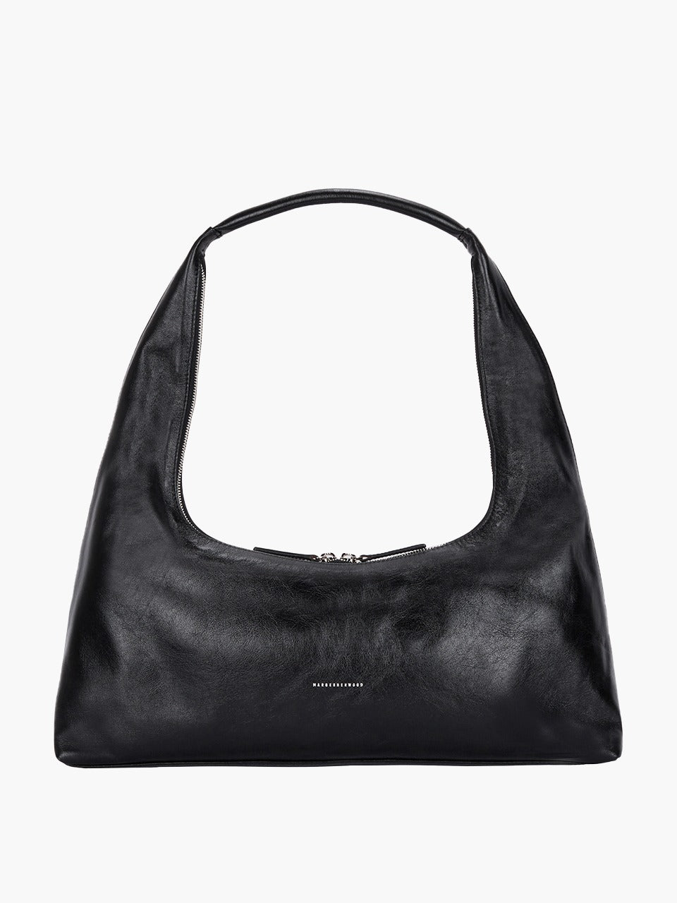 Margesherwood Hobo Large black glossy plain