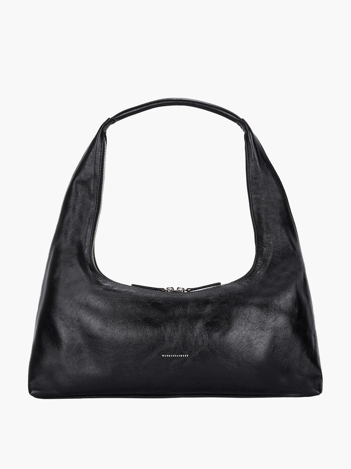 Margesherwood Hobo Large black glossy plain