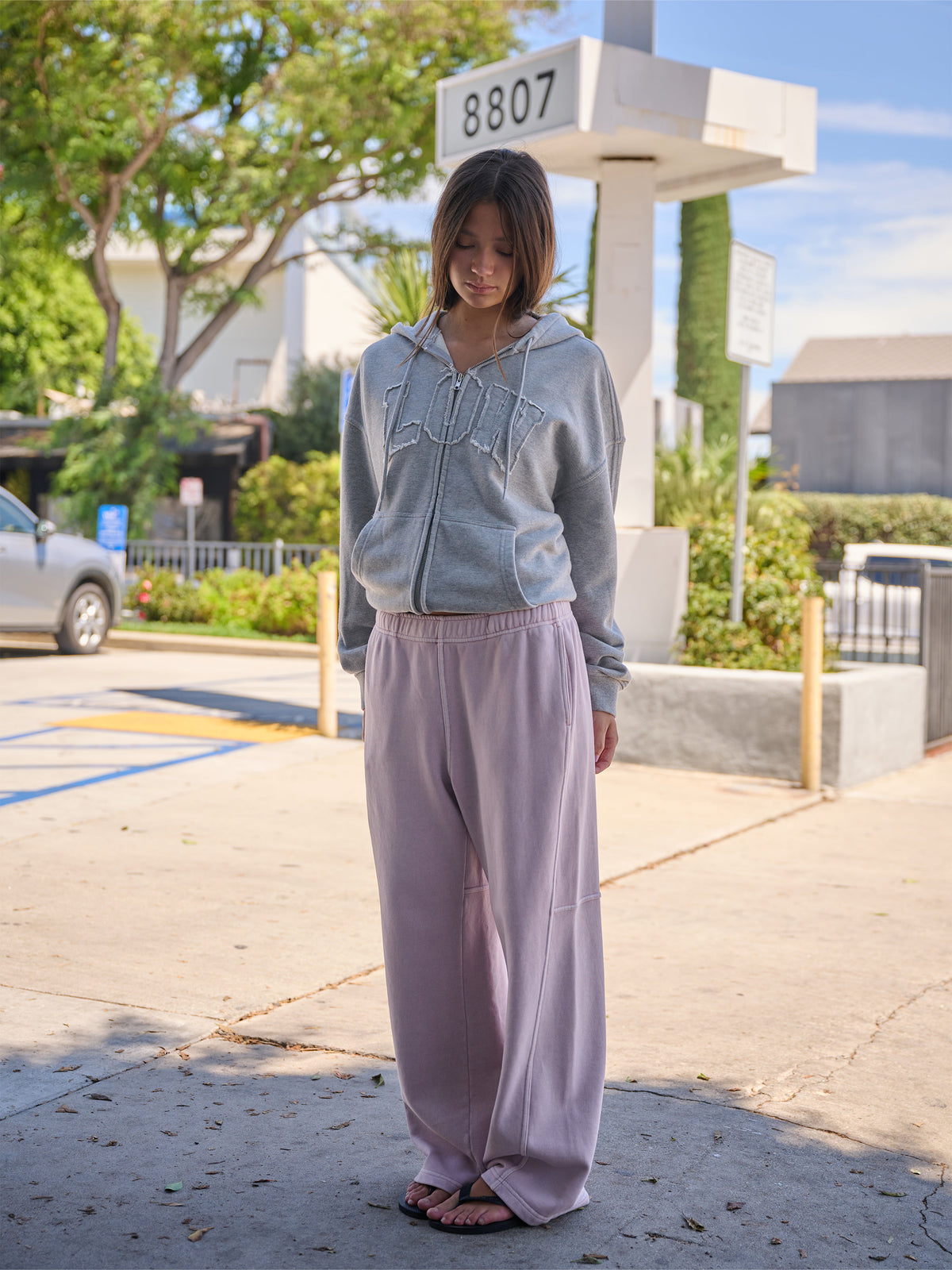 Low Classic Washed Loose Fit Sweatpants Soft Pink - Low Classic