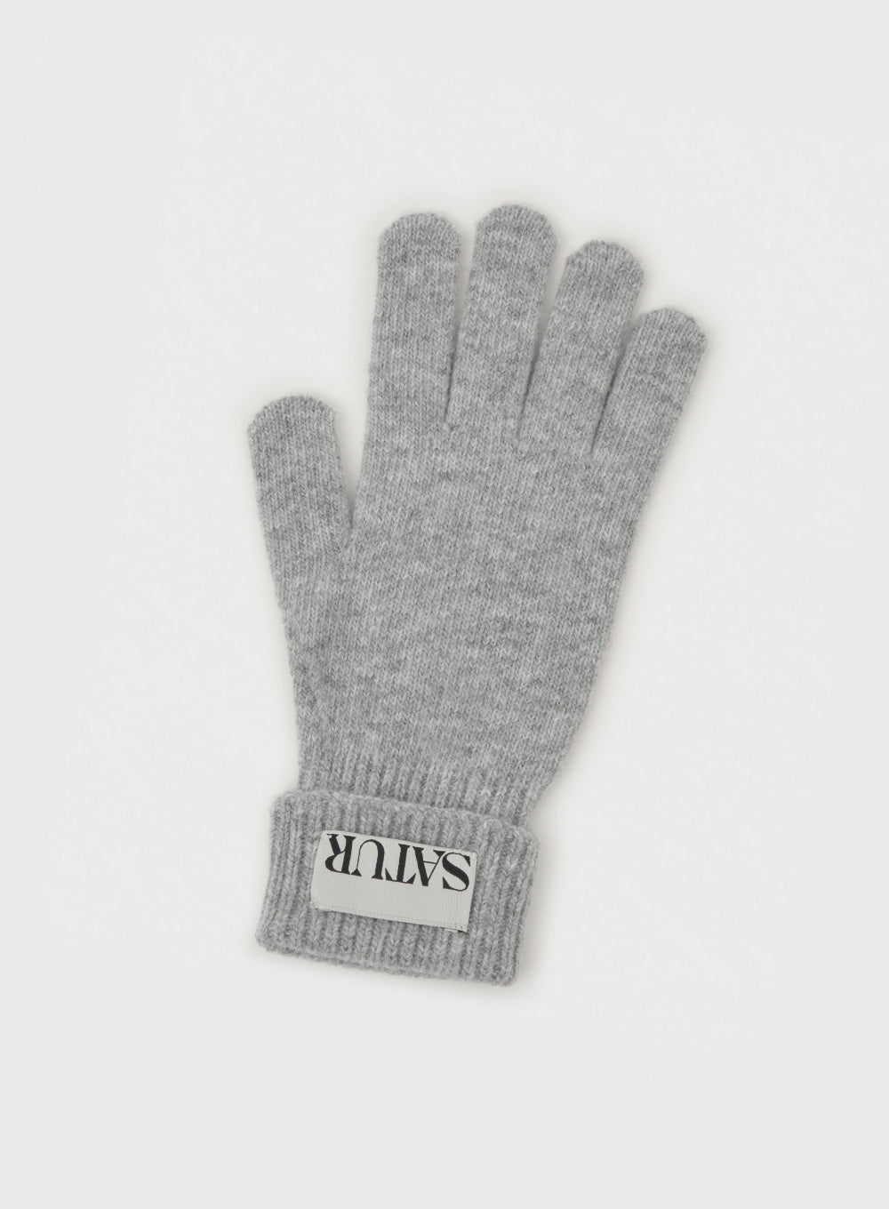 [satur] Verona Knit Gloves - Light Gray