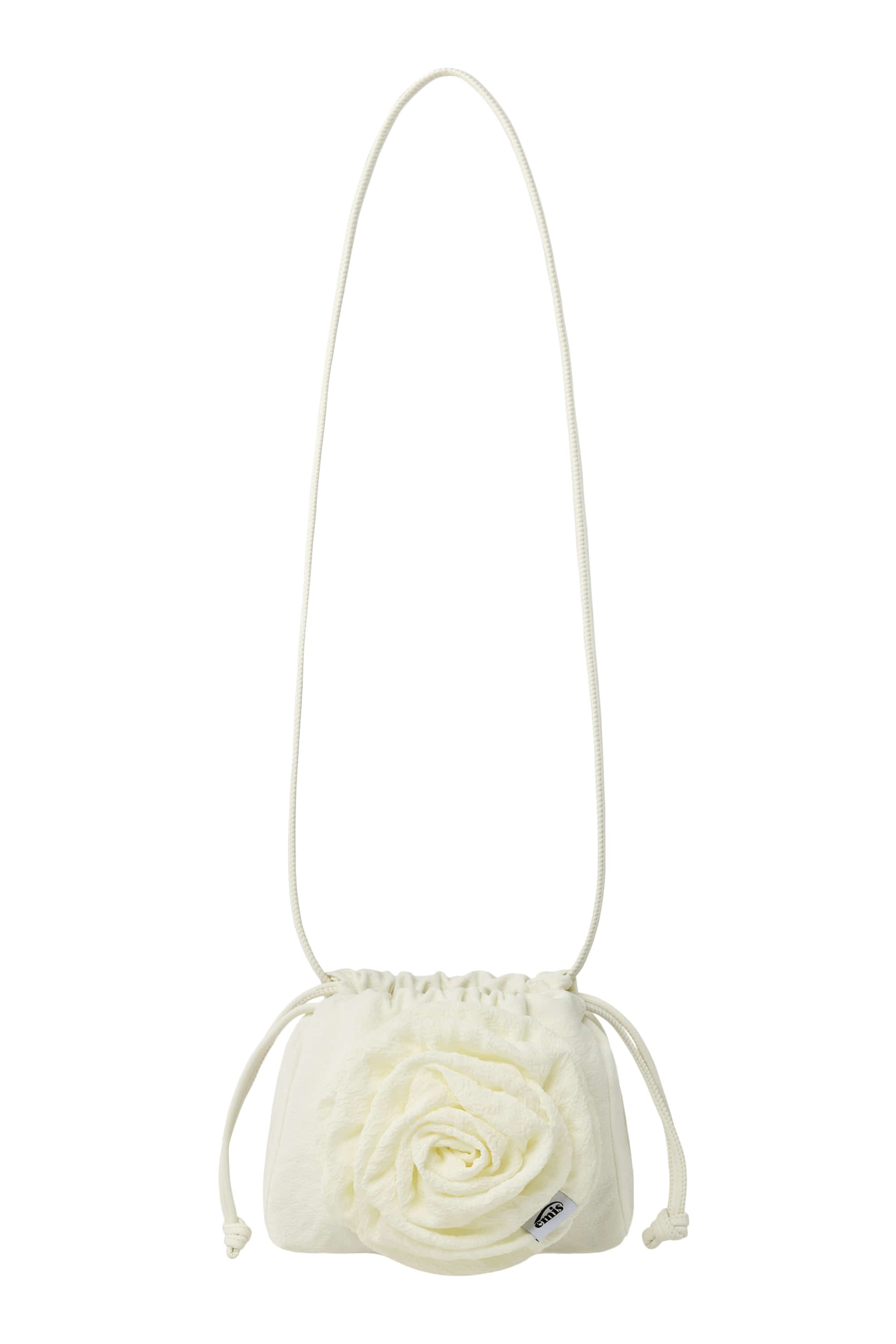CORSAGE STRING MINI BAG-IVORY