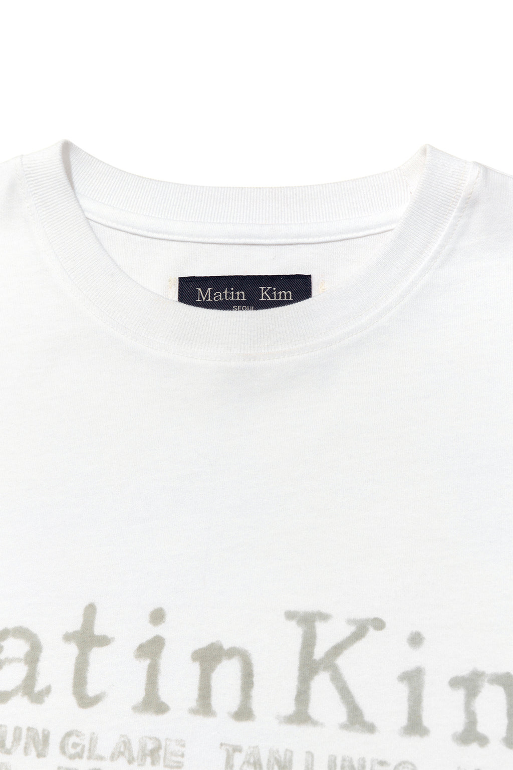 Matinkim Sweat Printing Logo Top For Men IN White