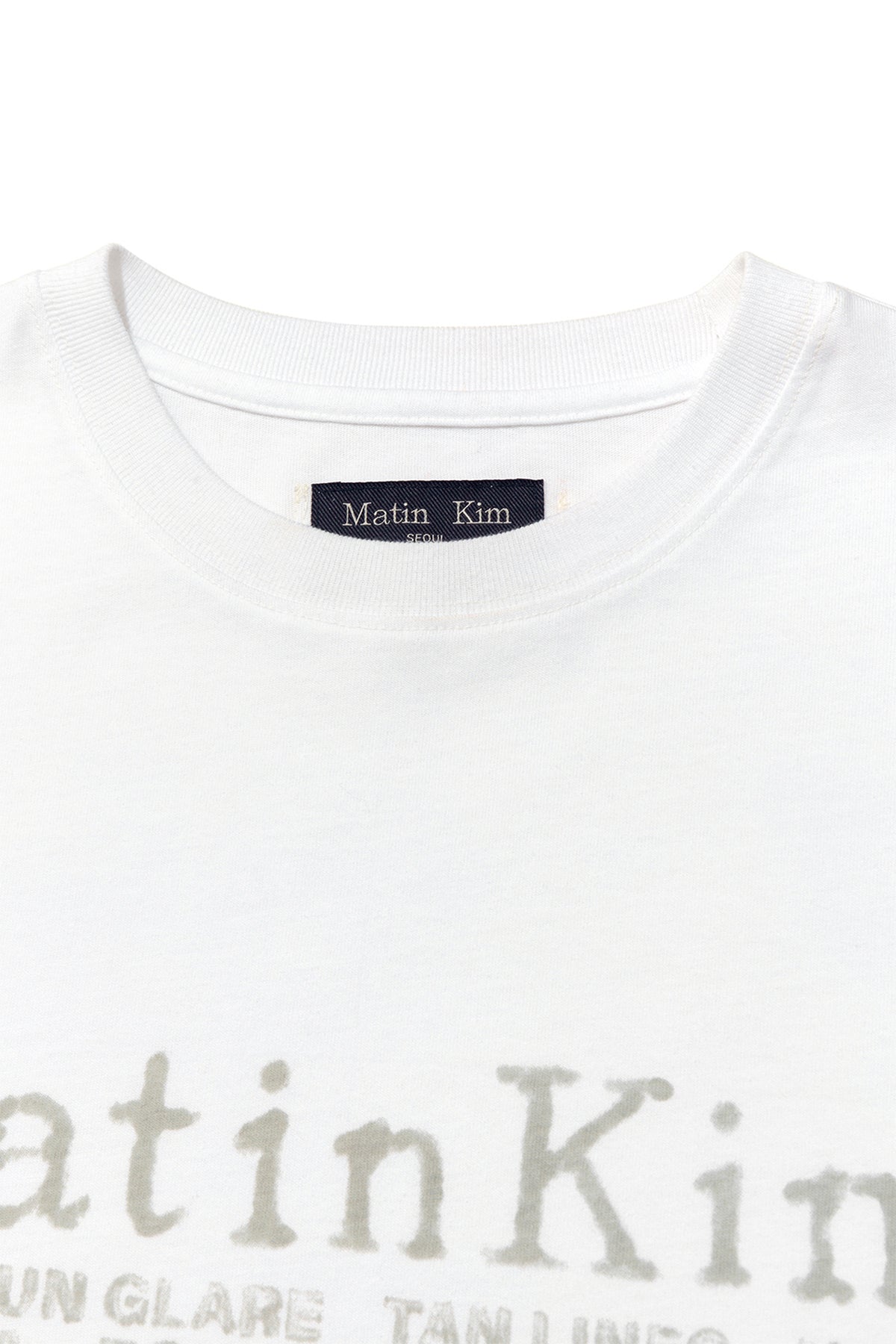 Matinkim Sweat Printing Logo Top For Men IN White