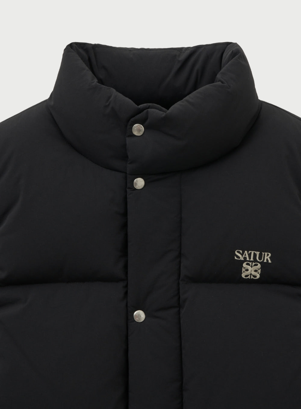 [satur] Apero Pocket Duck Down Padding Vest - Black