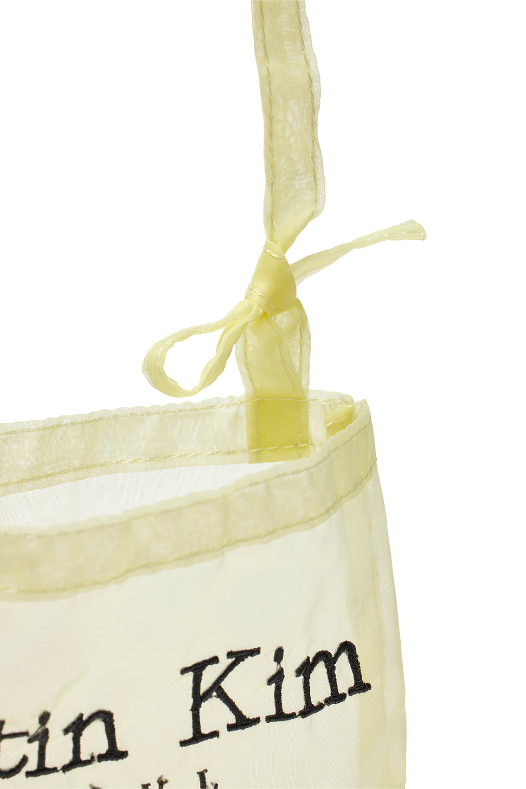 Matinkim Matin Kim Organza Mini Cross Bag IN Light Yellow