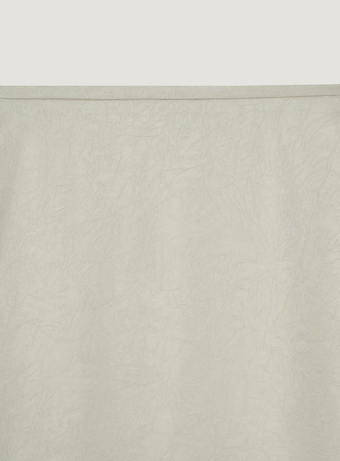Mango Maniplease Aile Satin Lace Skirt Cream Beige