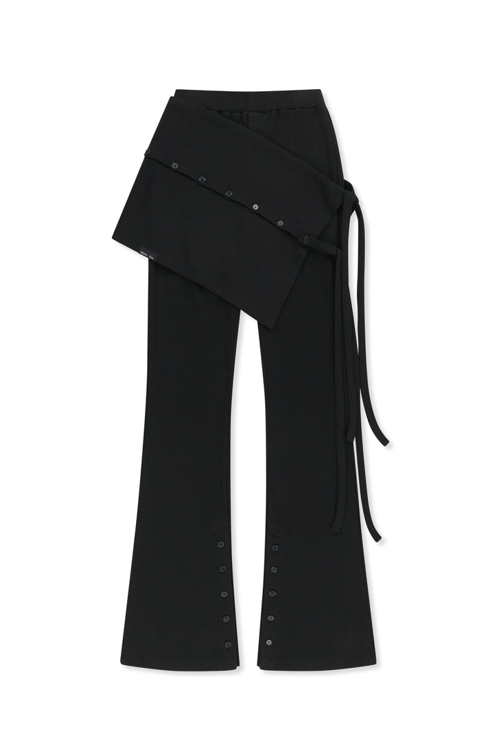 Matinkim Detachable Layer Jersey Pants In Black