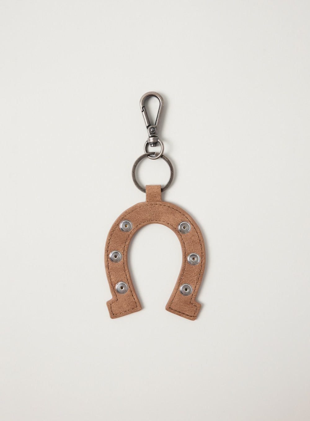 Satur Horseshoe Keyring - Brown