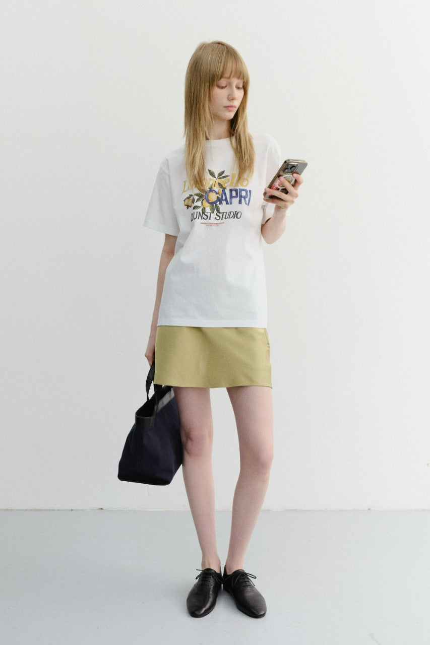 Dunst Unisex Limoncello T-Shirt Off White