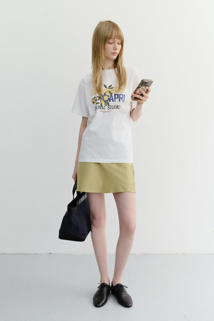 Dunst Unisex Limoncello T-Shirt Off White