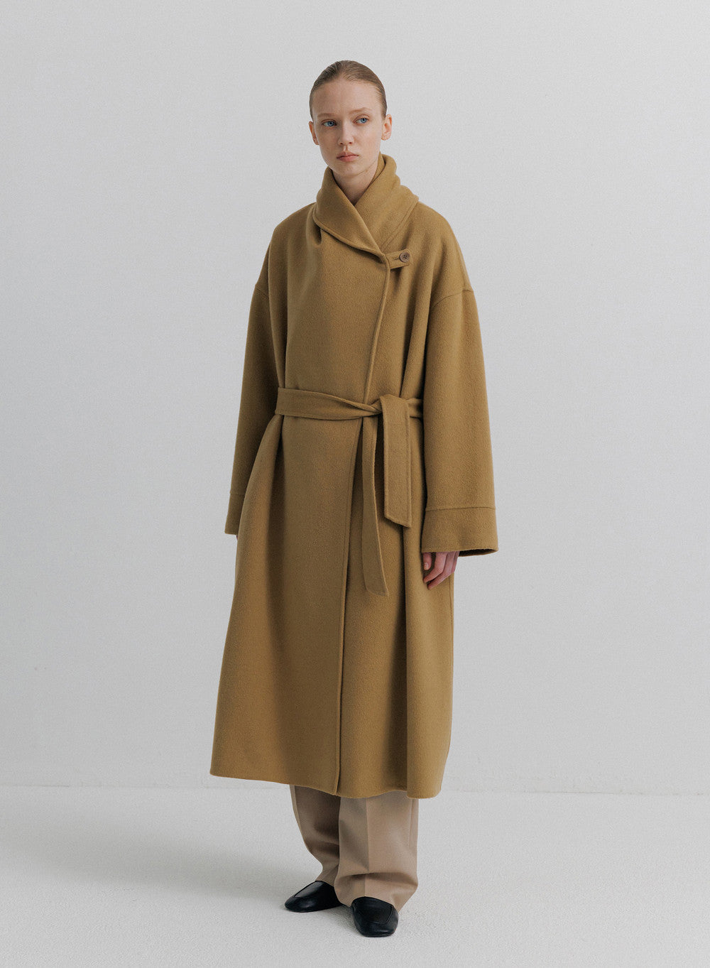 Kindersalmon Saga Cashmere Coat Caramel