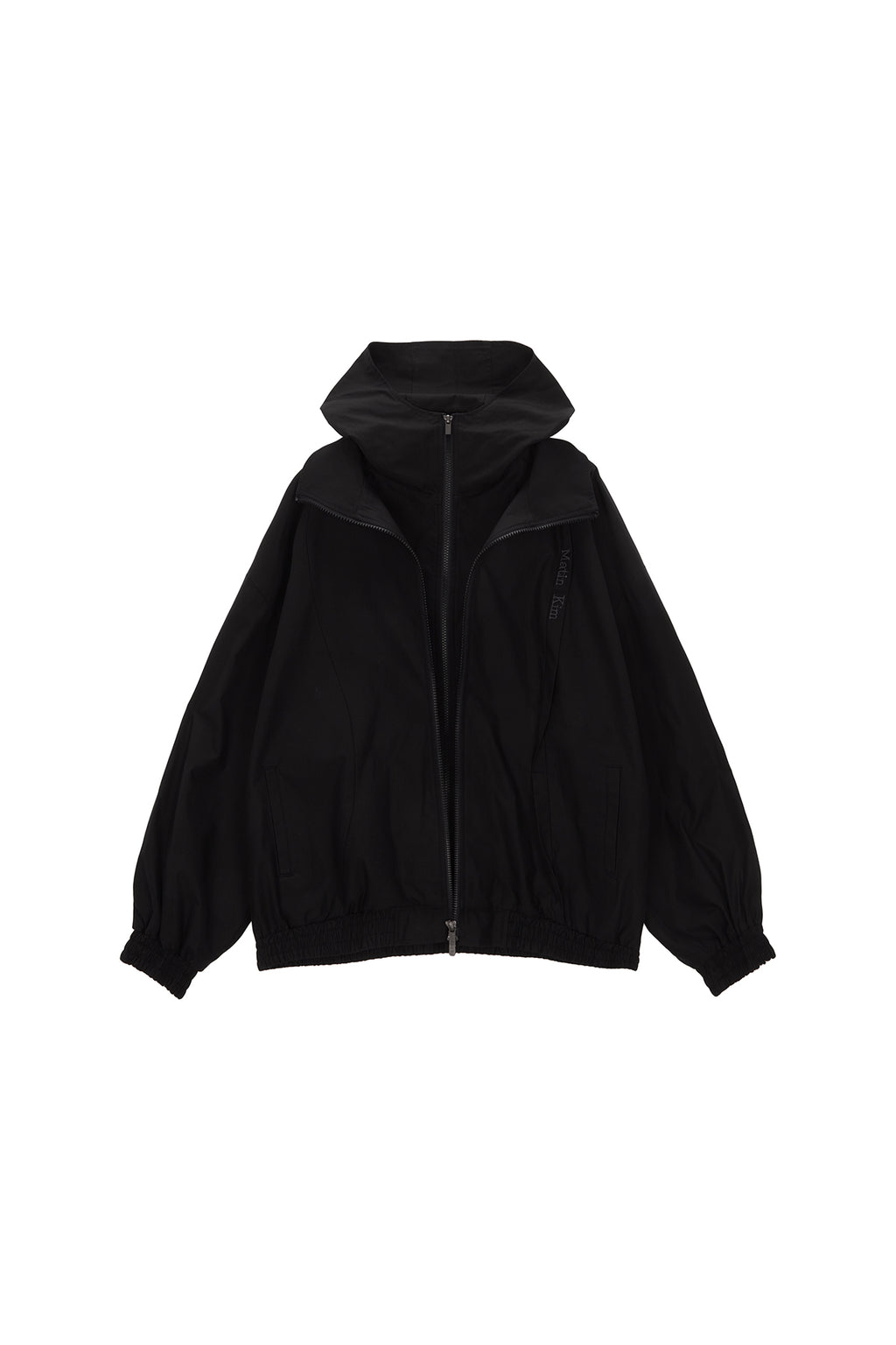 Matinkim Layered Hoody Balloon Jumper IN Black