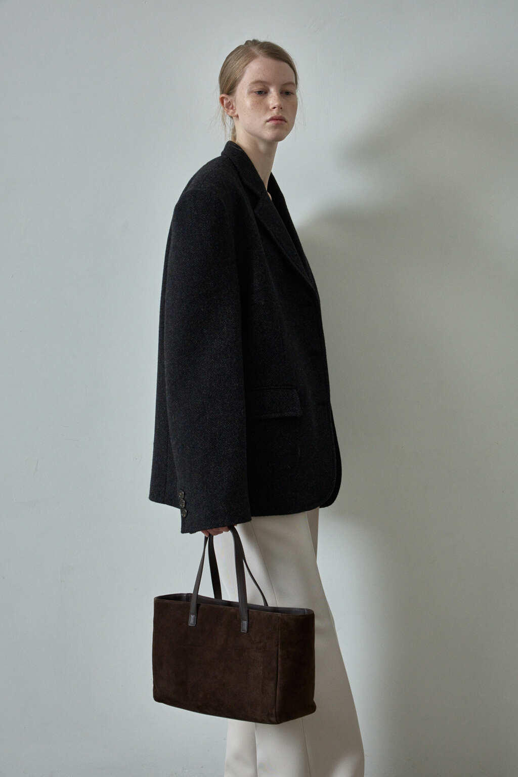 Facade Pattern Herringbone Tailored Jacket multi navy