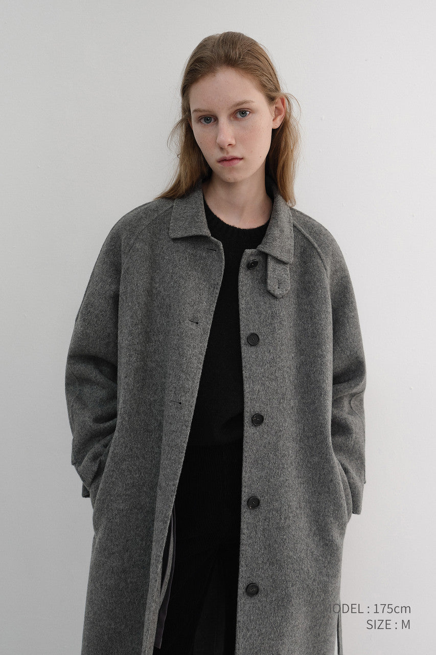 Dunst Feminine Handmade Coat Melange Grey