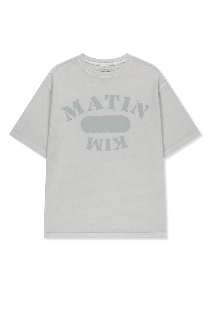 Matinkim Vintage Wahshed Overfit Top IN Light Grey