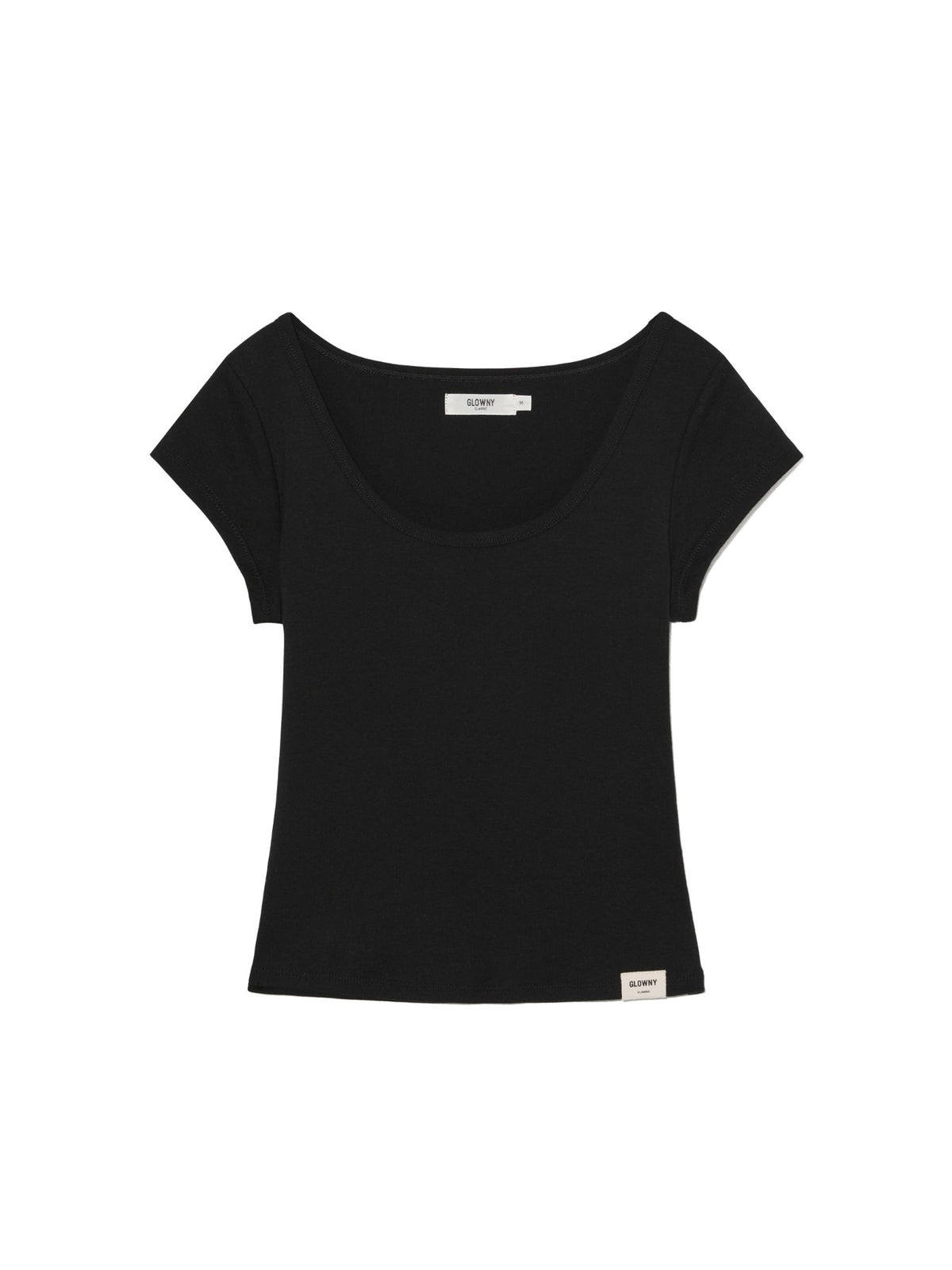 GLOWNY G Deep Scoop Tee (Black)