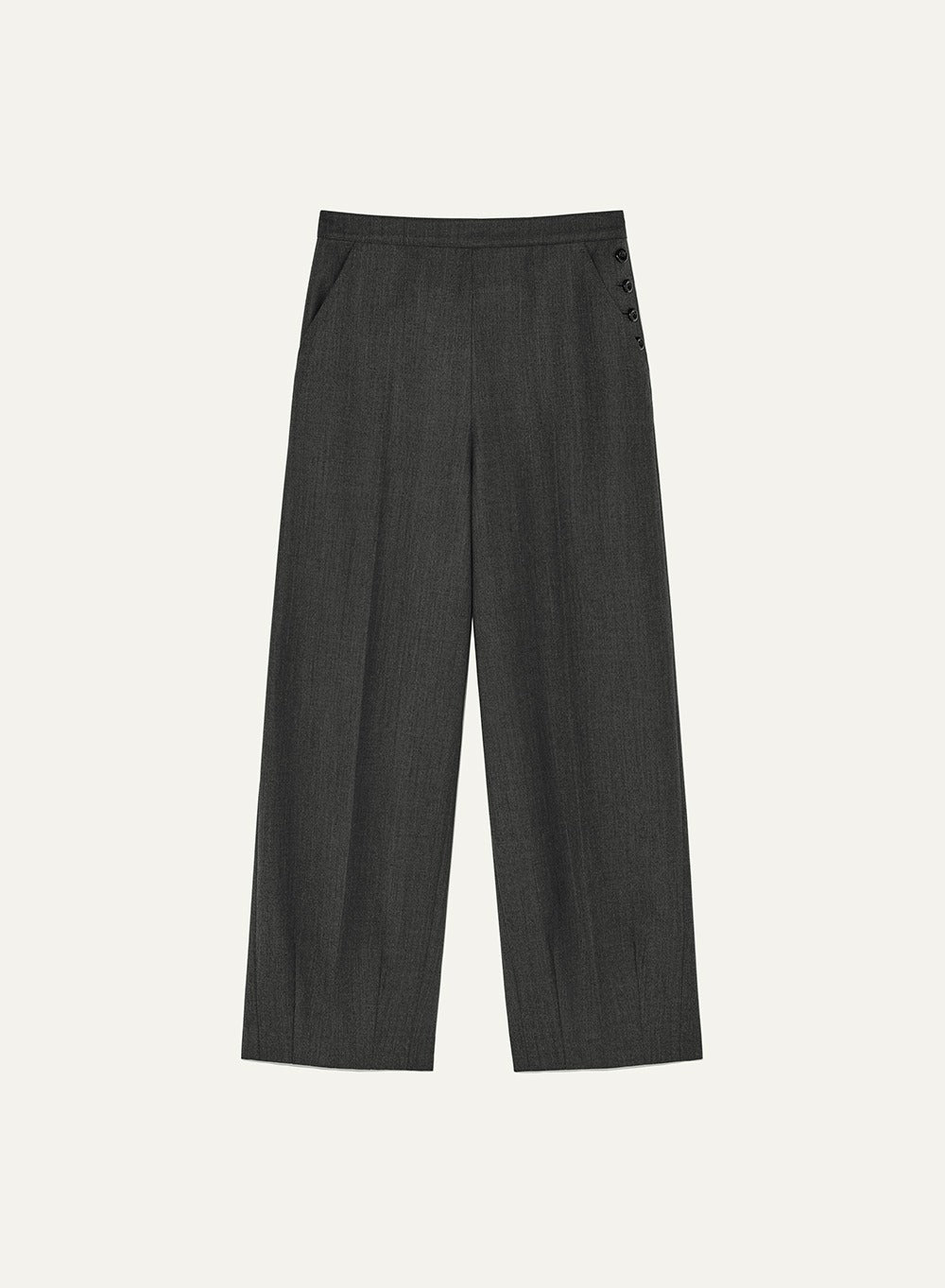 Kindersalmon Gusta Tailor Pants Melange-Gray