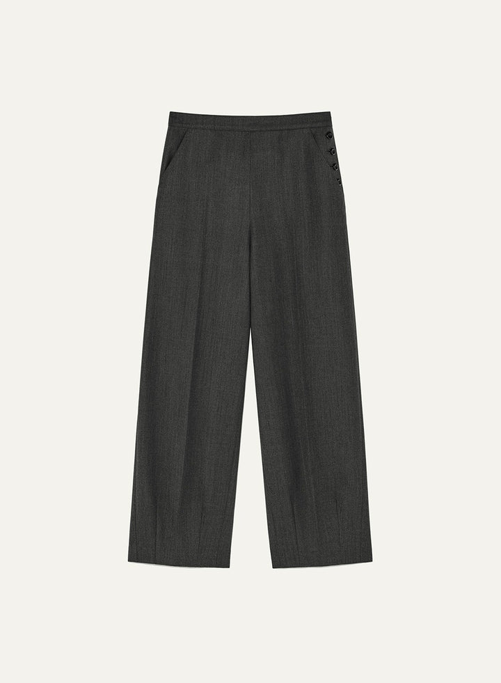 Kindersalmon Gusta Tailor Pants Melange-Gray