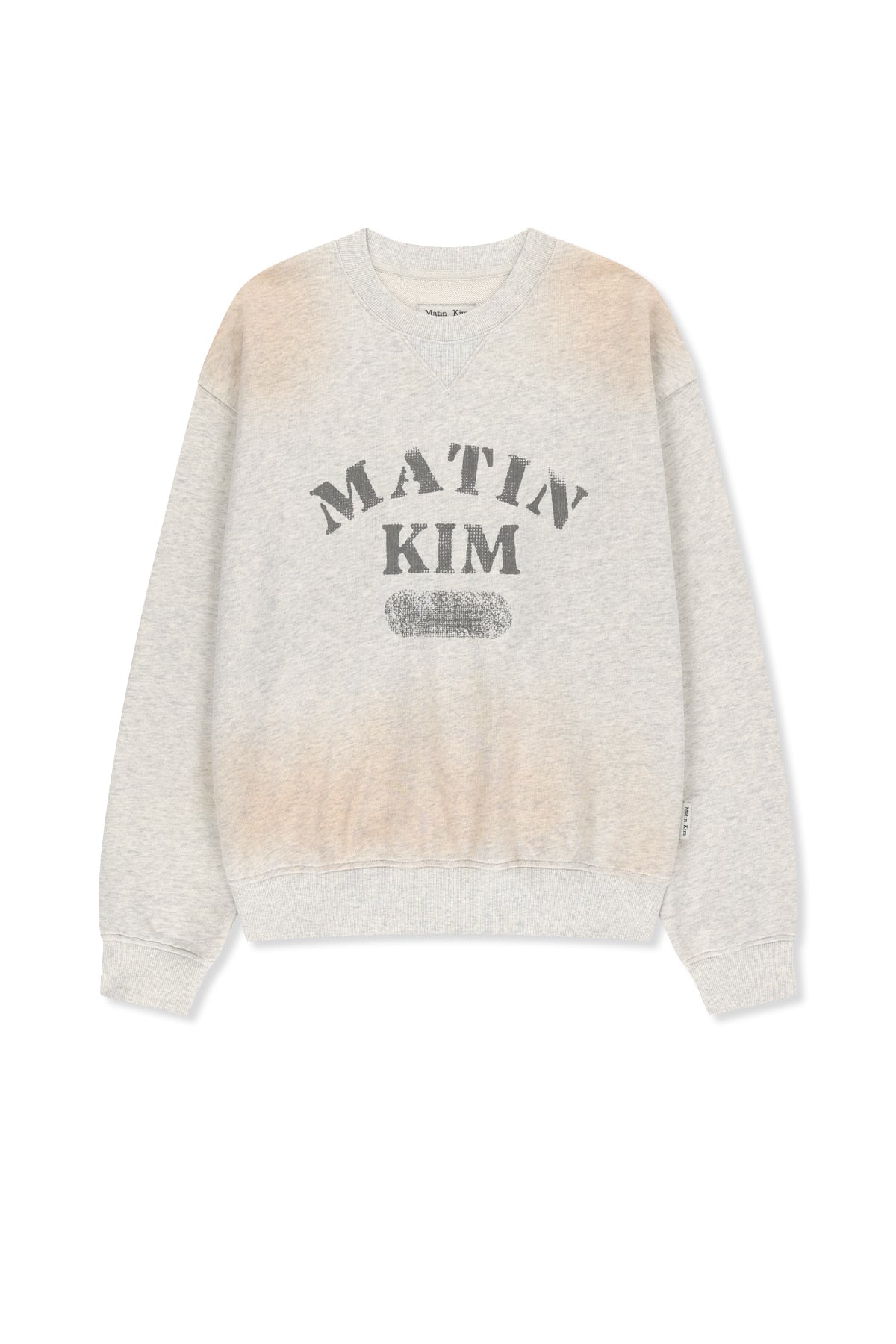 Matinkim Vintage Spray Logo Sweatshirt IN Light Beige