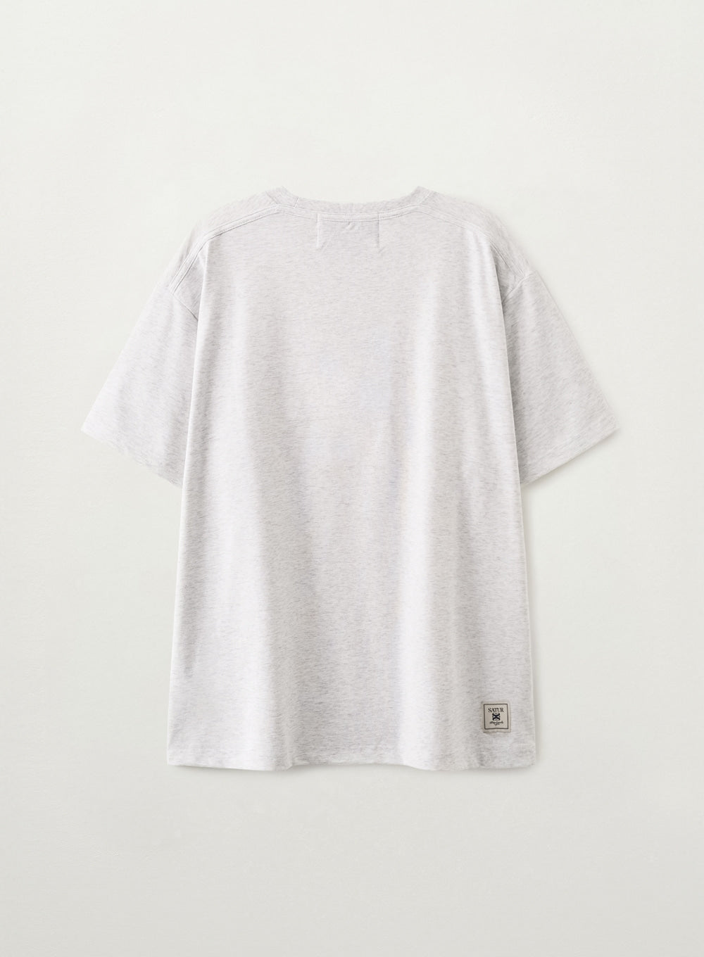 Satur Rewind Graphic T-shirt - Melange White