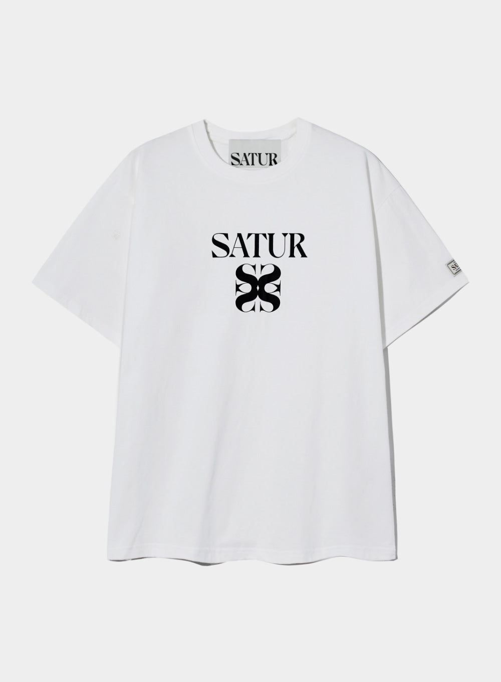 [satur] Classic Logo T-shirt - Clean White