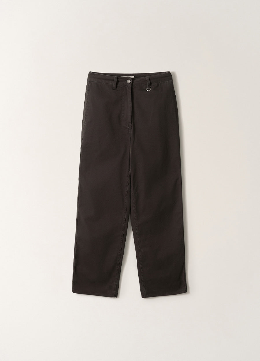 Nothing Written Tabby Wide Chino Pants (Charcoal)