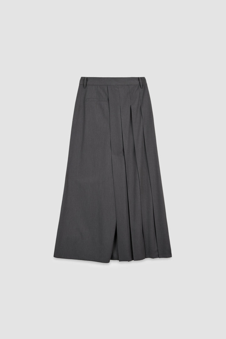 Matinkim Unbalance Pleats Pants IN Charcoal